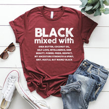Load image into Gallery viewer, Black mixed with... burgundy

